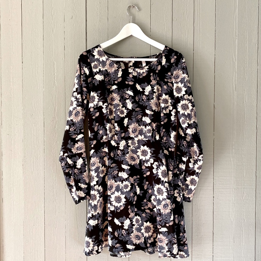 Free People Floral Long Sleeve Dress